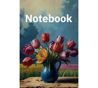 notebook: Watercolor painting of flowers in a vase