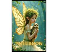 Notebook: With a wide line, with the Forest Fairy design, for boys, children, students, teenagers, for back to school, home and college