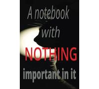 Notebook with nothing important in it