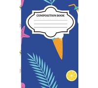 Notebook with wide lines: The sweet ice cream pattern is perfect for students, teenagers, and anyone who loves a bright, summery atmosphere.