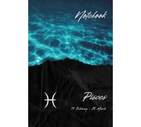 Notebook Zodiac Spirit Premium, Pisces, Elements Design: grid notebook, 160 pages, Zodiac Sign Pisces, hardcover