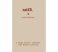 notED. The Word Game Journal: A Premium Scorebook for Game Night