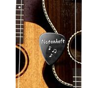 Notenbuch Gitarre Notenheft Gitarren Musikunterricht Bassgitarre Notenlinienheft Große Lineatur Gitarrenunterricht Anfänger Banjo Gitarrenbuch DIN A4 ... Mandoline Notensysteme Balalaika 02B20