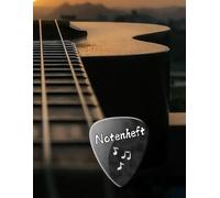 Notenbuch Gitarre Notenheft Gitarren Musikunterricht Bassgitarre Notenlinienheft Große Lineatur Gitarrenunterricht Anfänger Banjo Gitarrenbuch DIN A4 ... Mandoline Notensysteme Balalaika B05B