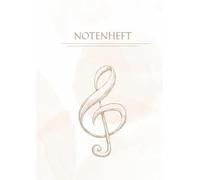 Notenheft: A4 - 100 Seiten | 12 Liniensysteme pro Seite | Musikheft für Schüler, Musiker & Komponisten | Musikheft mit Notenlinien