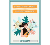 Notenheft A4 100 Seiten Mit Je 12 Notensystemen Pro Seite Blanko Schreibheft Fuer Anfaenger Und Fortgeschrittene Kuenstlerin (Notenhefte A4 Fuer Musiker)