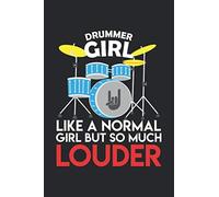 Notenheft: Das Notenbuch Fuer Alle Schlagzeuger Ueber 100 Blanko Seiten Im 6x9 Format Zum Niederschreiben Deiner Besten Songs Und Lieder Motiv: Drummer Girl