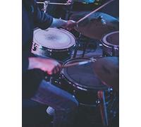 Notenheft: Das Notenbuch Fuer Alle Schlagzeuger Ueber 100 Blanko Seiten Im A4 Format Zum Niederschreiben Deiner Besten Songs Und Lieder Motiv: Drummer Neon