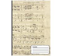 Notenheft: Din A4 120 Seiten 11 Notensysteme Pro Seite Inhaltsverzeichnis Edles Softcover