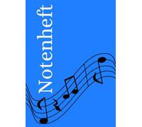 Notenheft: DIN A4 Notenlinienheft | 100 Seiten mit 12 Notenzeilen / Systeme pro Blatt | Papier 90g/m² | Musikheft mit Notenlinien