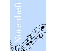 Notenheft: DIN A4 Notenlinienheft | 200 Seiten mit 12 Notenzeilen / Systeme pro Blatt | Papier 90g/m² | Musikheft mit Notenlinien
