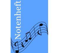 Notenheft: DIN A4 Notenlinienheft | 200 Seiten mit 12 Notenzeilen / Systeme pro Blatt | Papier 90g/m² | Musikheft mit Notenlinien