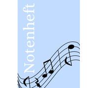 Notenheft: DIN A4 Notenlinienheft | 300 Seiten mit 12 Notenzeilen / Systeme pro Blatt | Papier 90g/m² | Musikheft mit Notenlinien