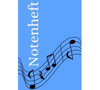 Notenheft: DIN A4 Notenlinienheft | 300 Seiten mit 12 Notenzeilen / Systeme pro Blatt | Papier 90g/m² | Musikheft mit Notenlinien