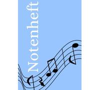 Notenheft: DIN A4 Notenlinienheft | 44 Seiten mit 12 Notenzeilen / Systeme pro Blatt | Papier 90g/m² | Musikheft mit Notenlinien