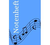 Notenheft: DIN A4 Notenlinienheft | 44 Seiten mit 12 Notenzeilen / Systeme pro Blatt | Papier 90g/m² | Musikheft mit Notenlinien