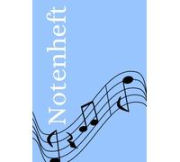 Notenheft: DIN A4 Notenlinienheft | 60 Seiten mit 12 Notenzeilen / Systeme pro Blatt | Papier 90g/m² | Musikheft mit Notenlinien