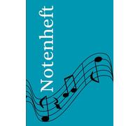 Notenheft: DIN A4 Notenlinienheft | 60 Seiten mit 12 Notenzeilen / Systeme pro Blatt | Papier 90g/m² | Musikheft mit Notenlinien: DE