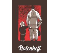 Notenheft: Din A5 Fuer Anfaenger Und Fortgeschrittene / Blanko Notenblock / Leere Notenzeilen / Notensystem / Fuer Die Schule / Komponist / Feuerwehr Mann Kind