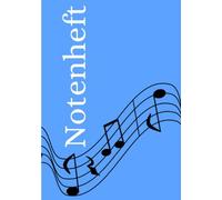 Notenheft: DIN A5 Notenlinienheft | 100 Seiten mit 12 Notenzeilen / Systeme pro Blatt | Papier 90g/m² | Musikheft mit Notenlinien