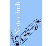 Notenheft: DIN A5 Notenlinienheft | 200 Seiten mit 12 Notenzeilen / Systeme pro Blatt | Papier 90g/m² | Musikheft mit Notenlinien