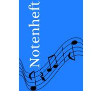 Notenheft: DIN A5 Notenlinienheft | 200 Seiten mit 12 Notenzeilen / Systeme pro Blatt | Papier 90g/m² | Musikheft mit Notenlinien