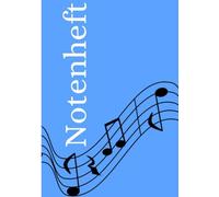 Notenheft: DIN A5 Notenlinienheft | 300 Seiten mit 12 Notenzeilen / Systeme pro Blatt | Papier 90g/m² | Musikheft mit Notenlinien
