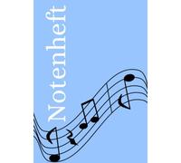 Notenheft: DIN A5 Notenlinienheft | 44 Seiten mit 12 Notenzeilen / Systeme pro Blatt | Papier 90g/m² | Musikheft mit Notenlinien