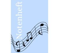 Notenheft: DIN A5 Notenlinienheft | 60 Seiten mit 12 Notenzeilen / Systeme pro Blatt | Papier 90g/m² | Musikheft mit Notenlinien