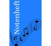 Notenheft: DIN A5 Notenlinienheft | 60 Seiten mit 12 Notenzeilen / Systeme pro Blatt | Papier 90g/m² | Musikheft mit Notenlinien