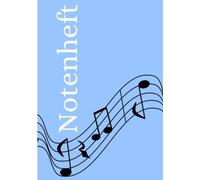 Notenheft: DIN A5 Notenlinienheft | 60 Seiten mit 12 Notenzeilen / Systeme pro Blatt | Papier 90g/m² | Musikheft mit Notenlinien