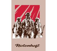 Notenheft: Din A5 Quer Fuer Anfaenger Und Fortgeschrittene / Blanko Notenblock / Leere Notenzeilen / Notensystem / Fuer Die Schule / Komponist / Feuerwehr Mann Team