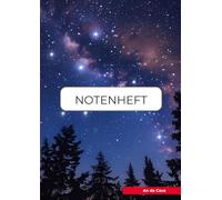 Notenheft für Lehrer - Design „Sternennacht“ - DIN A4: 80 Seiten mit Schülerlisten, Notenspalten & Notizen - für Grundschule bis Sek II - übersichtlich & liebevoll gestaltet