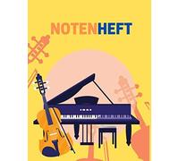 Notenheft: Klassisches Blanko Notenheft, 12 Notensysteme Pro Seite , Notenheft A4, Ideal Fuer Musiker, Schueler Oder Musiklehrer. Musik Notizbuch, Musikheft A4 (110 Seiten, Grosses Format, Abdeckung K