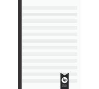 Notenheft Lineatur 14 A4 Blanko: 110 Seiten - 55 Blatt Doppelseitig Mit 12 Systemen Pro Seite
