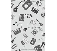 Notenheft: Notenheft Zum Selberschreiben/9 Systeme Pro Seite/ Notizbuch Fuer Lehrer Musiker Und Komponisten/ 80 Seiten /Blanko Notenpapier Manuskript /Piano /Gitarre/ Violine/ Keyboard / Din A5/Soft C