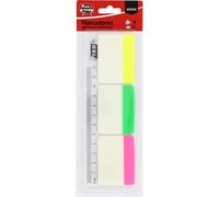 Notes,30 Marqueurs Adhésifs Couleur Fluo Avec Règle 12 Cm,Pet Translucide,Taille 38x50 Mm,Vous Pouvez Écrire Avec Un Crayon Et Un Stylo,Résistants À L'eau,Parfait Matériel Scolaire