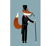 Notes: A Blank Guitar Tab And Music Notebook With Victorian Gentleman Anthropomorphic Fox Cover Art