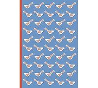 Notes: A Blank Guitar Tab And Music Notebook With White Scandinavian Birds Design