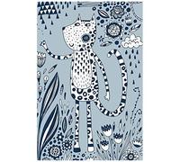 Notes: A Blank Guitar Tab Music Notebook With Cat In The Garden Cover Art