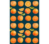 Notes: A Blank Guitar Tab Music Notebook With Oranges In The Dark Cover Art