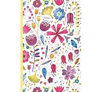 Notes: A Blank Sheet Music Notebook With A Watercolor Flower Garden Painted Cover
