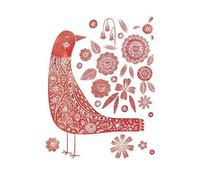 Notes: A Blank Sketchbook Nordic Bird And Flower Cover Art