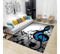 Notes Abstraites du Thème Musical 3D Imprimé Tapis Salon Table À Thé Canapé Tapis Chambre Maison Étude Décor Tapis Balcon Couloir Tapis - Polyester Doux Au Toucher Facile À Nettoyer -54383207970