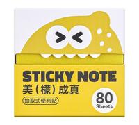 Notes adhésives 80 feuilles mignonnes à extraction fournitures de bureau