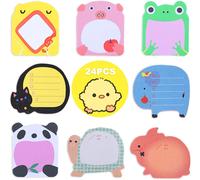 Notes Adhésives Animales Pour Sachets De Fête,Lots De 24 Bloc-Notes Animaux Cartoons Pour Garnitures De Sacs De Fête Pour Enfants,Bloc-Notes Auto-Adhésifs Pour Messages À Domicile