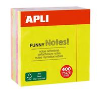 Notes Adhésives Aux Couleurs Fluorescentes - 75x75mm