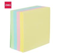Notes adhésives - BR - 76x76mm - 4 couleurs pastel - 400 feuilles - Adhésif fort et durable