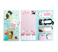 Notes Adhésives Chat 440 Feuilles - Bloc Notes Autocollant Forme Patte de Chat Kawaii Fournitures Scolaires et Bureau, Cadeau pour Amoureux des Chats