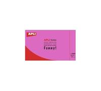 Notes adhésives de couleur rose fluo - 125x75mm - Adhésif à base d'eau 100% écologique